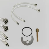 Mutfak Evye Bataryası Krom 360 Derece Döner Başlıklı Dayanıklı Su Tasarruflu Lavabo Musluğu thumbnail 5