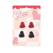 M-Pets Glam Kalpli Kedi ve Köpekler İçin Aksesuar Toka Kırmızı Siyah thumbnail 1