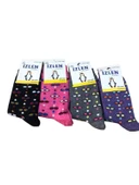 4 Lü İzlen Pamuklu Kız Çocuk Mevsimlik Soket Çorap Karışık Renkler thumbnail 1