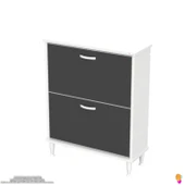 Modilayn UMAY Kapı Önü 72 x 90 x 25,5 cm’ lik 2 Düşer Kapak 4 Göz Bölmeli Ayakkabılık thumbnail 13