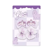 M-Pets Glam Fiyonklu Kedi ve Köpekler İçin Aksesuar Toka Mor thumbnail 1