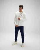 Ellesse EM581 Erkek Beyaz Önden Fermuarlı Sweat thumbnail 1
