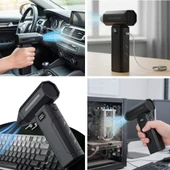 BUFFER® USB Şarjlı Güçlü Hava Üflemeli Toz Temizleyici Araç İçi, Klavye, PC ve Elektronik Cihaz Temizlik Cihazı X8 Jetfa thumbnail 2