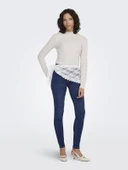 ONLY Bayan Dar Kesim Likralı Kot Pantolon 15181725 thumbnail 1