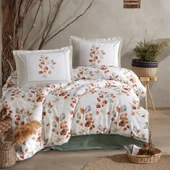 Clasy Ranforce %100 Pamuk Tek Kişilik Nevresim Ruska V1 Mint thumbnail 3