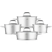 Jumbo Felix 8 Parça İndüksiyon Tabanlı Çelik Tencere Seti thumbnail 1