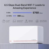 <![CDATA[MERCUSYS HALO H37BE (2-Pack) WIFI7 BE6500 DUAL BAND ROUTER 2-li paket]]> thumbnail 5