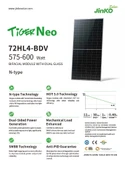 Jinko Tiger Neo 585 Watt Güneş Paneli 1 Palet (36 Adet) thumbnail 3
