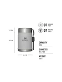 Stanley Klasik Kaşıklı Gri 0.40 lt Çelik Yemek Termosu thumbnail 2