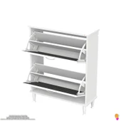 Modilayn UMAY Kapı Önü 72 x 90 x 25,5 cm’ lik 2 Düşer Kapak 4 Göz Bölmeli Ayakkabılık thumbnail 7