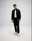 Ellesse EM545 Erkek Siyah Önden Fermuarlı Sweat thumbnail 2