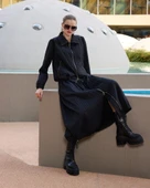 Misswhence Tafta Etek Takım 38216 siyah thumbnail 5