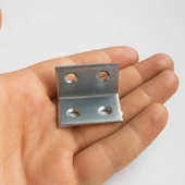 (25 Adet) Metal L Demiri 30x20x20 mm Kalın Köşebent Raf Dolap Köşe Bağlantı Mobilya Sabitleme Seti thumbnail 3