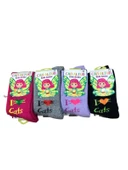 4 Lü Can Altun Pamuklu Kız Çocuk Kışlık Kalın Havlu Soket Çorap Karışık Renkler thumbnail 2