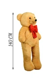 Özgüner Oyuncak 140 cm Kırmızı Papyonlu Ayıcık thumbnail 4