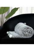 Pababo 200 X 220 Cm Ponponlu Pelüş Tv Battaniyesi thumbnail 4