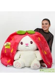 Ayıcı Oyuncak Çilek Tavşan Çantalı 180 cm thumbnail 2