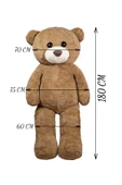 Ayıcı Oyuncak Büyük 180 cm Papyonlu Peluş Ayıcık – Aşkınızı Gösteren En Tatlı Hediye thumbnail 4