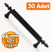 (SERT PLASTİK) 30 Adet Polavit 96 Mm Siyah Mobilya Mutfak Çekmece Dolap Dolabı Kulpu Kulbu Kulpları thumbnail 1