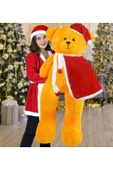 Ayıcı Oyuncak 130 Cm Noel Baba Pelerinli Bobo Ayıcık Yeni Yıl ,yılbaşı Hediyesi thumbnail 1