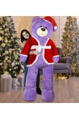 Özgüner Oyuncak 200 Cm Noel Baba Şapkalı Ayıcık Yeni Yıl ,yılbaşı Hediyesi thumbnail 1