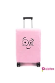 Özgüner Oyuncak Esnek Yapılı Peluş Bavul-Valiz Koruyucu Kılıf | Eğlenceli Yüz Tasarımlı thumbnail 2