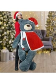 Özgüner Oyuncak 160 Cm Noel Baba Pelerinli Ayıcık Yeni Yıl, Yılbaşı Hediyesi thumbnail 1