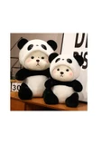 Ayıcı Oyuncak 90 cm Kapüşonlu Uykumcuk Peluş Ayıcık Panda thumbnail 1