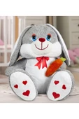Özgüner Oyuncak 100 Cm Elinde Havuç Tutan Tavşan thumbnail 1