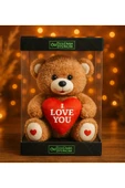 Özgüner Oyuncak 200 Sevgiliye Özel Kalpli (I LOVE YOU) Yazılı Sevimli Peluş Ayıcık - Premium Kutu Içerisinde thumbnail 1