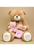Ayıcı Oyuncak Aşk Dolu Hediye Seti – 120 cm Dev Peluş Ayı, 25 cm Peluş Ayıcık ve Peluş Buket thumbnail 1