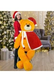 Ayıcı Oyuncak 160 Cm Noel Baba Pelerinli Ayıcık Yeni Yıl, Yılbaşı Hediyesi thumbnail 1
