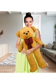 Harika Peluş Fabrikası 120 Papyonlu Büyük Ayıcık Kahverengi thumbnail 1
