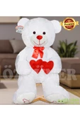 Ayıcı Oyuncak Sevgi Dolu 130 cm Peluş Ayı – Çift Kalp ile Aşkınızı İfade Edin thumbnail 2