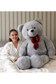 Ayıcı Oyuncak Papyonlu Sevimli Büyük Peluş Ayıcık, 130 Cm - % 100 Yerli thumbnail 1