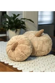 Harika Peluş Fabrikası Pabtex Peluş Kabak Kırlent 2'li Yastık, Evinizi Süslesin thumbnail 2
