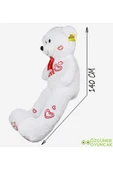 Ayıcı Oyuncak Sevgililer Günü 140 Cm Baskılı Sevimli Peluş Ayıcık thumbnail 3