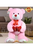 Özgüner Oyuncak Sevgi Dolu 130 cm Peluş Ayı – Çift Kalp ile Aşkınızı İfade Edin thumbnail 1