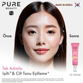 Pure Beauty, CC Krem, SPF50, PA++++, Natural - 30 ml, 2'li Set  (Yeni Ürün 4+) thumbnail 4