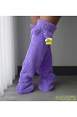 Özgüner Oyuncak Pabtex Kulaklı Peluş Çorab Welsoft Diz Üstü Oda Çorabı Kışlık Uyku Çorabı Ayak Isıtıcı Uzun Çorap thumbnail 3