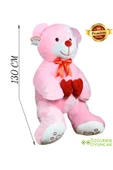 Ayıcı Oyuncak Sevgi Dolu 130 cm Peluş Ayı – Çift Kalp ile Aşkınızı İfade Edin thumbnail 6