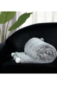 Harika Peluş Fabrikası Pabtex Ponponlu 200*220 Cm Pelüş Tv Battaniyesi (%100 Yerli) thumbnail 4