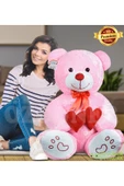 Özgüner Oyuncak Sevgi Dolu 130 cm Peluş Ayı – Çift Kalp ile Aşkınızı İfade Edin thumbnail 2