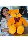 Harika Peluş Fabrikası Sevgiliye Hediye Seti – 90 cm Peluş Ayıcık & 24 Ayar Altın Kaplama Kolye thumbnail 1