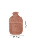 Özgüner Oyuncak Pabtex Kurdele Süslemeli Pembe Sıcak Su Torbası Kılıfı – Isıyı Koruyan Peluş Kumaş thumbnail 4