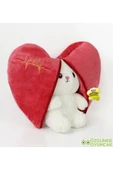Özgüner Oyuncak Sürprizli Pelüş Kalp Tavşan 50 Cm thumbnail 4