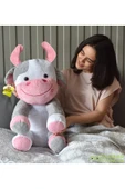 Özgüner Oyuncak Sevimli Oturan İnek Peluş Oyuncak – Rahatlatıcı ve Şirin Arkadaş thumbnail 1