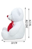 Ayıcı Oyuncak Oyuncak 140 Cm Dev Bobo Seni Seviyorum Kalpli Sevgiliye Özel thumbnail 7