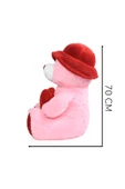 Ayıcı Oyuncak Oyuncak Ayıcı 70 Cm Sapkalı Ayıcık Sevgiliye Özel Hediye thumbnail 4