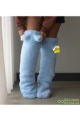 Özgüner Oyuncak Pabtex Kulaklı Peluş Çorab Welsoft Diz Üstü Oda Çorabı Kışlık Uyku Çorabı Ayak Isıtıcı Uzun Çorap thumbnail 2